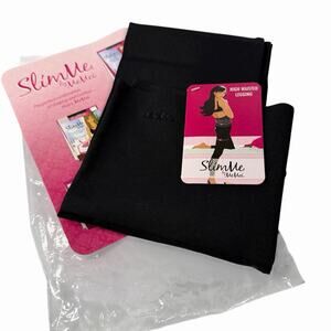 MeMoi Slim Me Black High Waisted Legging Womens Sz M / 2 Shapewear